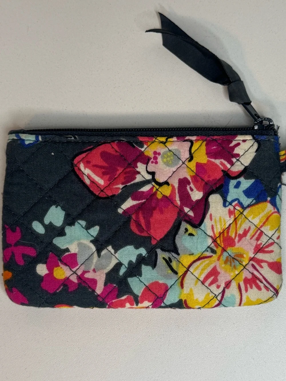 Vera Bradley Floral Zip ID Pouch lanyard
